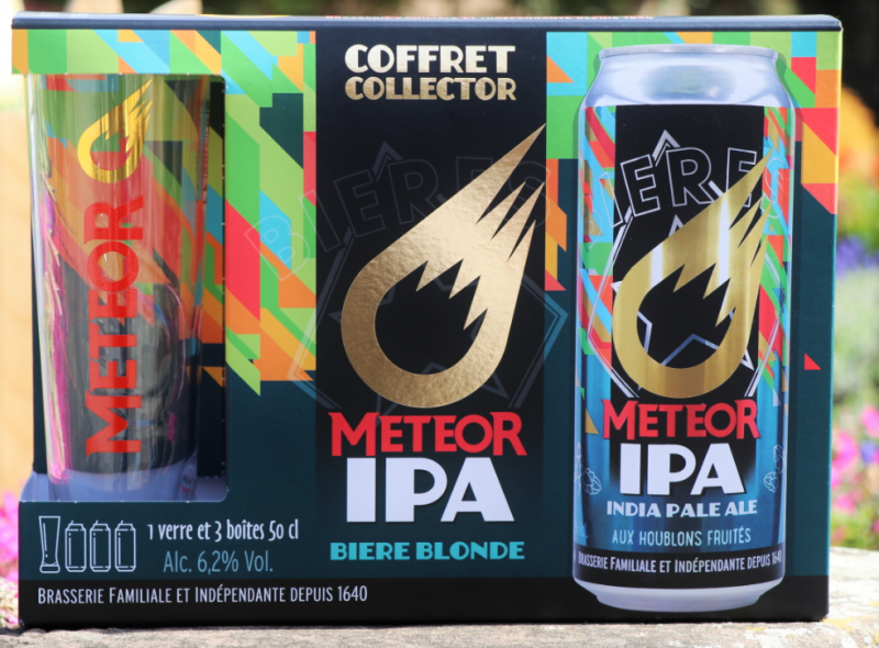 Coffret Meteor IPA 3x50cl + 1verre