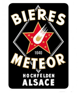Plaque vintage Meteor Noire